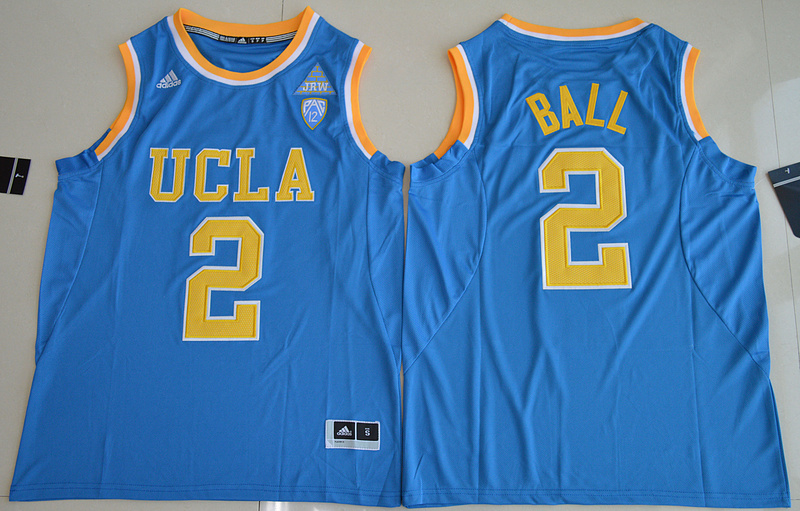 2017 NBA NCAA UCLA Bruins #2 Lonzo Ball Blue College Basketball Authentic Jersey->more ncaa teams->NCAA Jersey